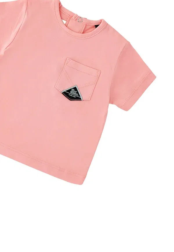 Футболка с принтом из хлопка Unisex - print t-shirt Roy Rogers, Pink Bubble, розовый — фото 3