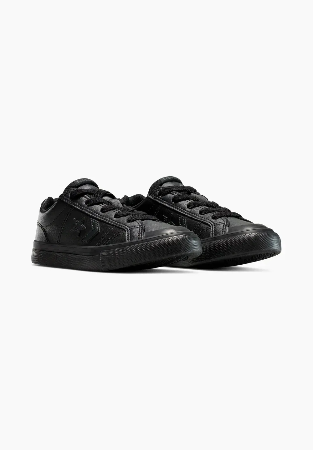 Низкие спортивные повседневные удобные кроссовки унисекс Converse, Black Black Black — фото 2
