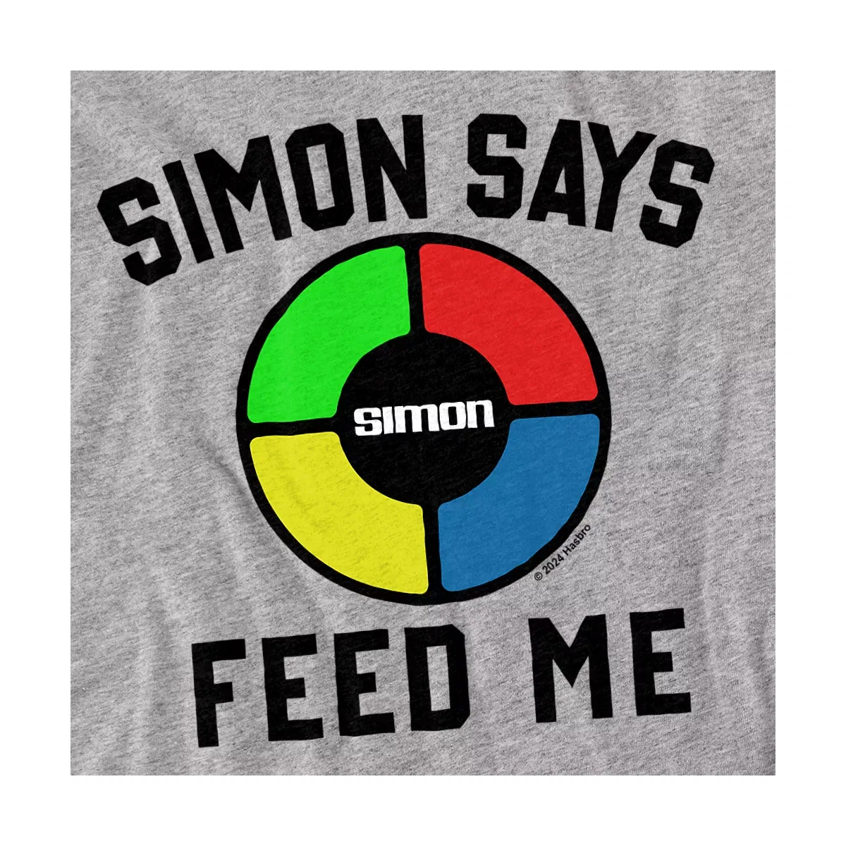 Детское боди с коротким рукавом Simon Says Feed Me LOGOVISION, Athletic Heather — фото 2
