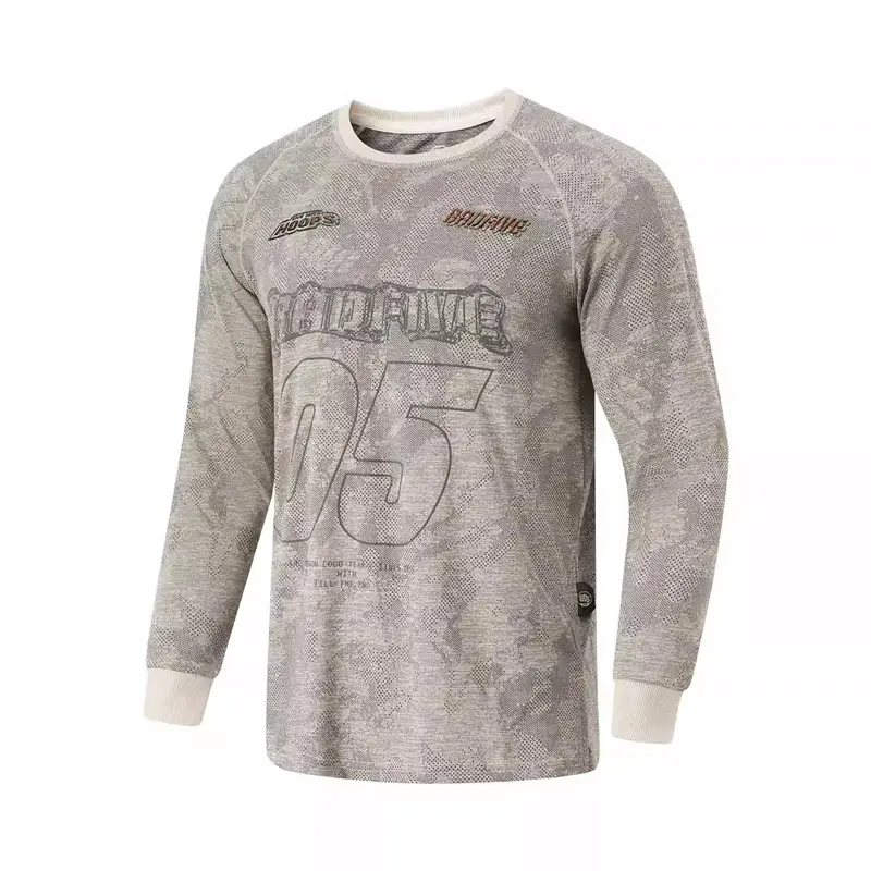 

LINING Футболка мужская rock бело-серая жаккард, Серый, LINING Футболка мужская rock бело-серая жаккард