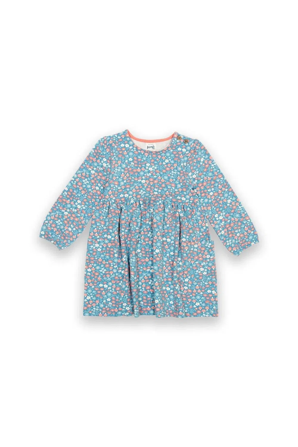 Детское платье с принтом Winter Woodland Kite, Blue