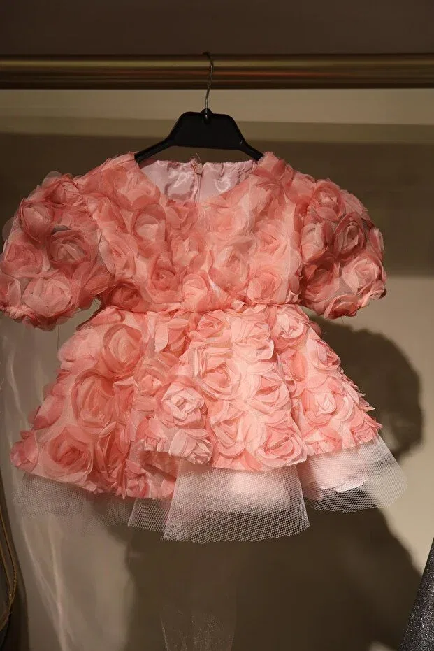 Детское платье с принтом Moda, Pink