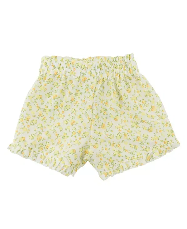 Детские шорты для девочек с рюшами Poppy Sprig Delilah Ruffle Oh Baby!, Lemon — фото 2