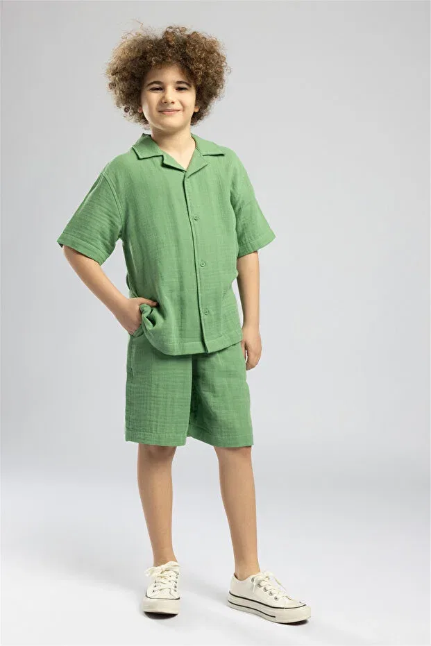 Детские шорты для мальчиков хлопковые Inos Lee Cooper, Green