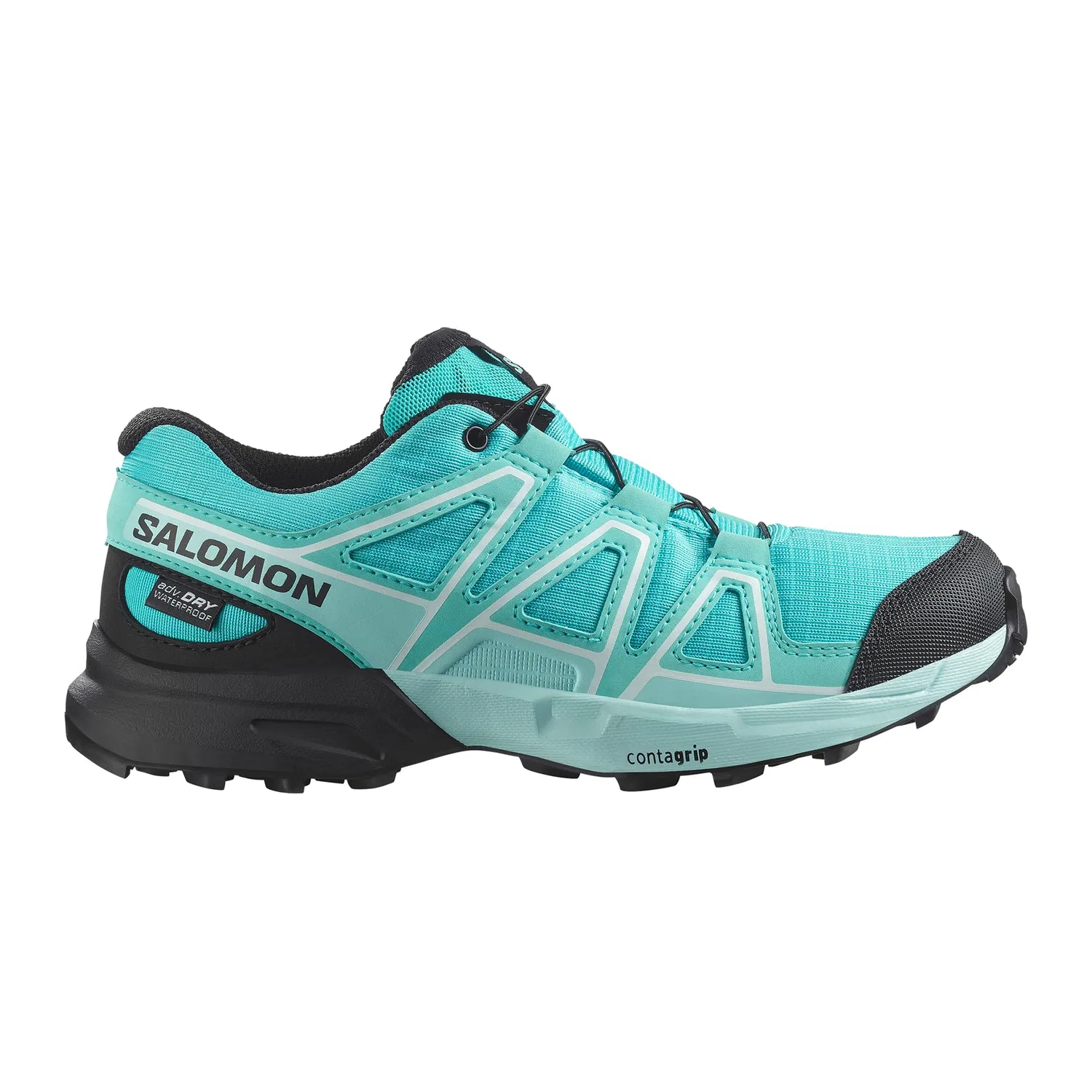 Детские кроссовки для мальчиков с водонепроницаемостью Speedcross Waterproof Salomon, Turquoise — фото 2