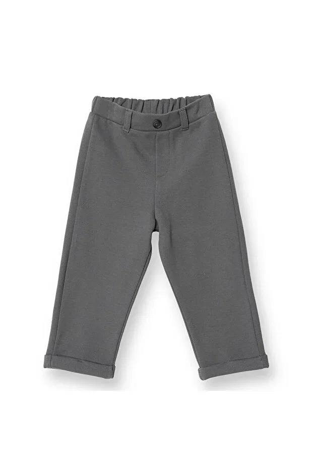 Детские брюки для девочек хлопковые Relaxed Fit Ebebek Hello Baby, Dark Gray