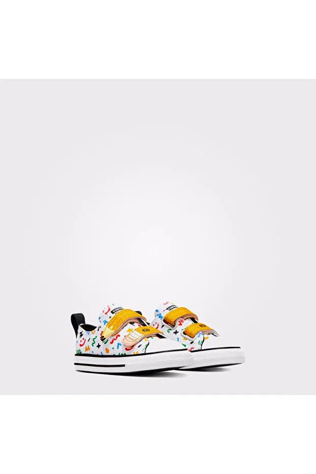 Детские кеды для девочек с принтом Chuck Taylor All Star Converse, White — фото 2