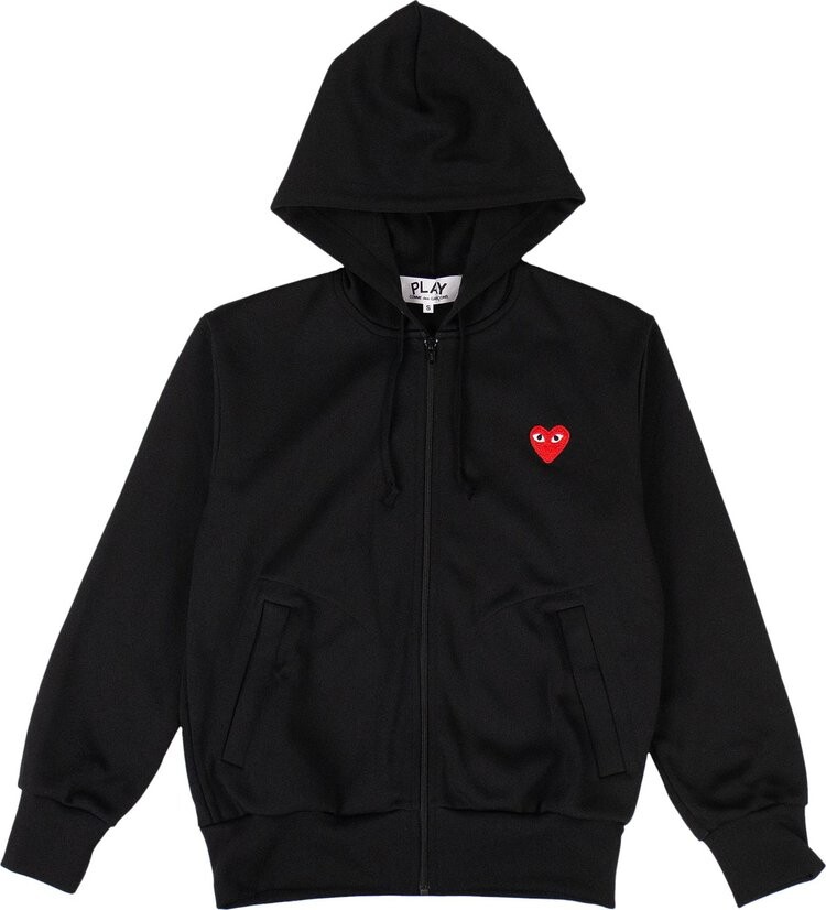 

Худи Comme des Garçons PLAY Heart Hooded Sweatshirt 'Black', черный