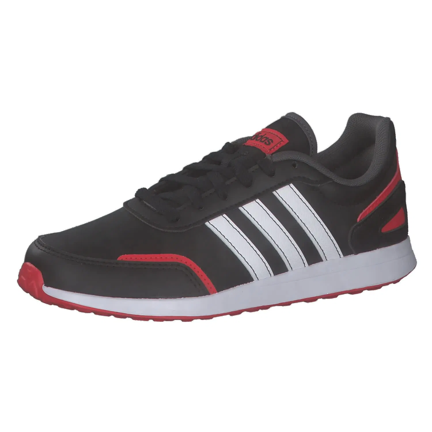Детские кроссовки для бега с шнуровкой Vs Switch 3 Lifestyle Running Lace Adidas, Black Core Black Ftwr White Vivid Red