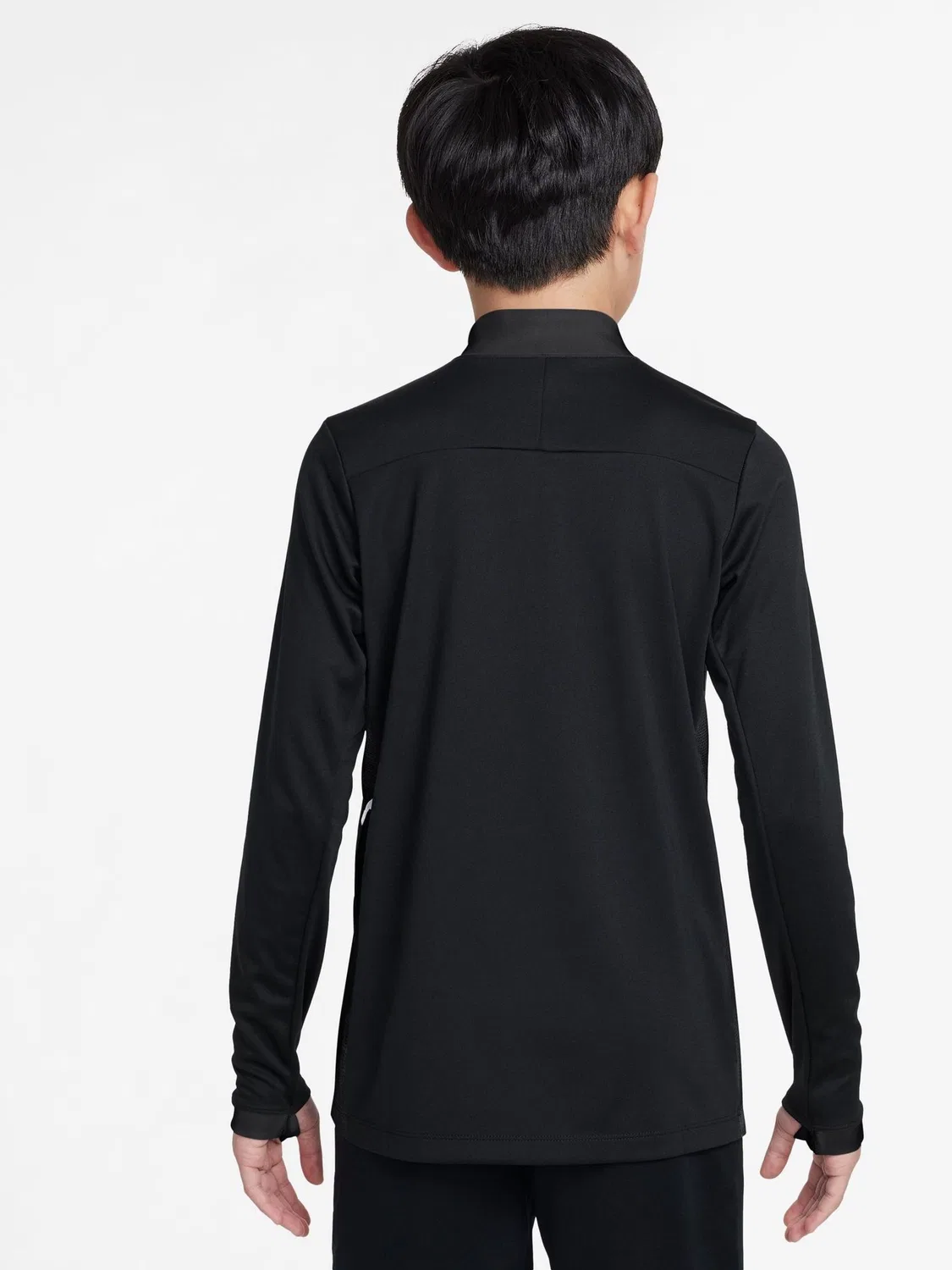 Толстовка с четвертью молнии Nike Academy Dri-FIT, Black/White — фото 2