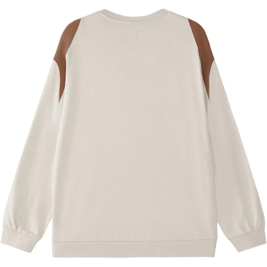 Детский свитшот с круглым вырезом FILA KIDS, Light Beige Khaki — фото 3