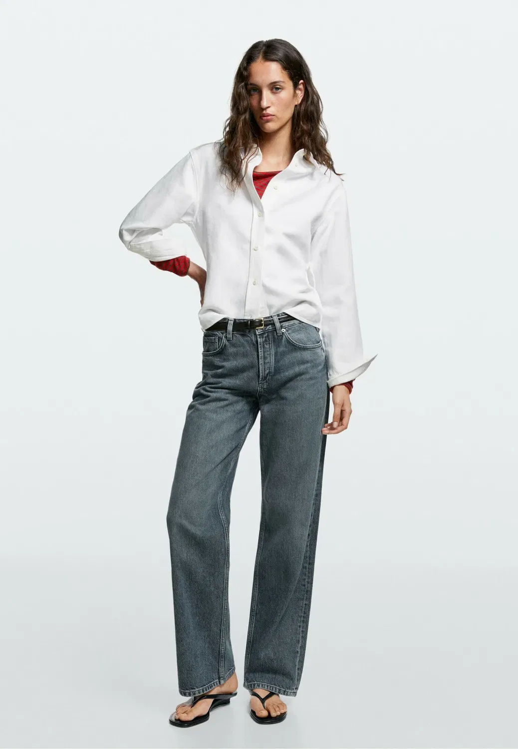 Джинсы свободного кроя Massimo Dutti, Blue