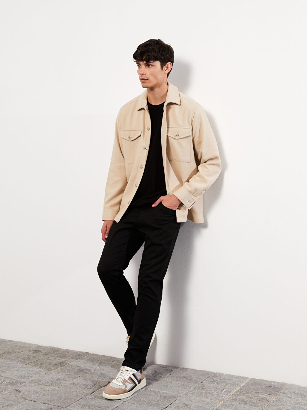 

Мужские брюки Slim Fit из габардина LCW Casual, Черный, Мужские брюки Slim Fit из габардина LCW Casual