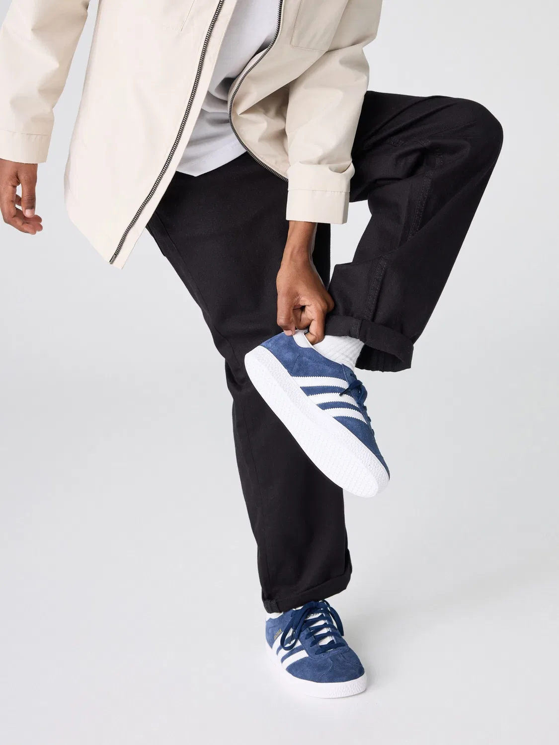 Кроссовки Gazelle, adidas Originals, Navy Blue/White — фото 2