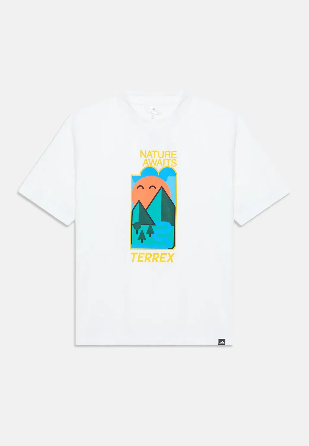Футболка унисекс с принтом Adidas Terrex, White — фото 3