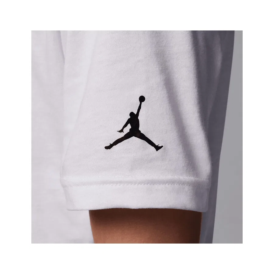 Детская футболка с длинным рукавом Jordan Jdb Mj Wordmark Emb Crew Nike, Красный — фото 4