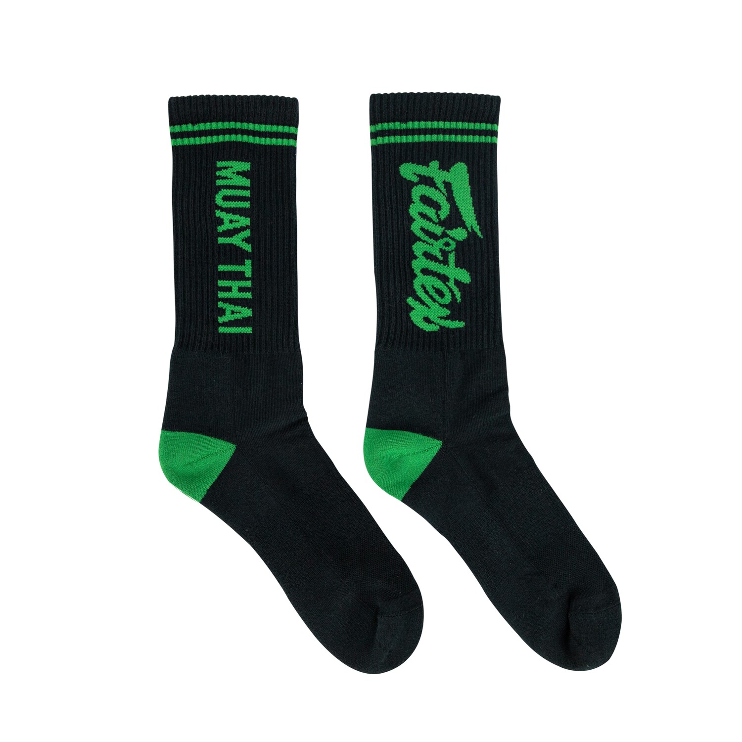 

Носки Fairtex SOCK3, размер US11-12, черный/зеленый