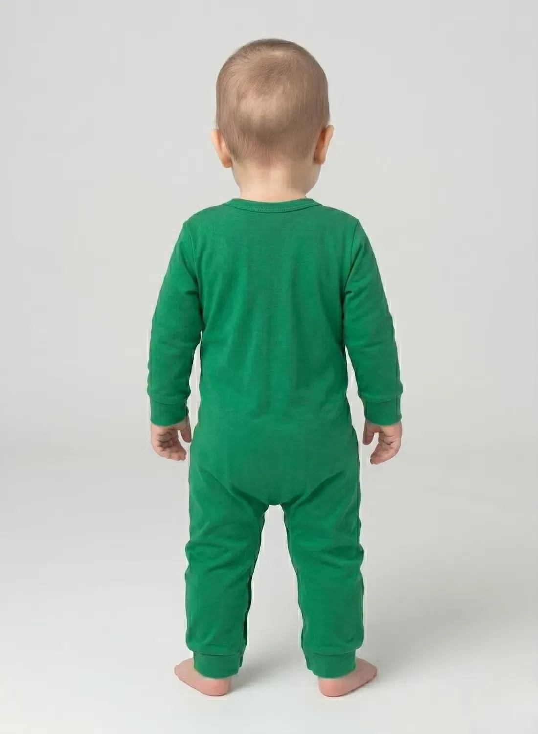 Боди-комбинезон с принтом Baby i woke up awesome Babyqlo, зеленый — фото 2