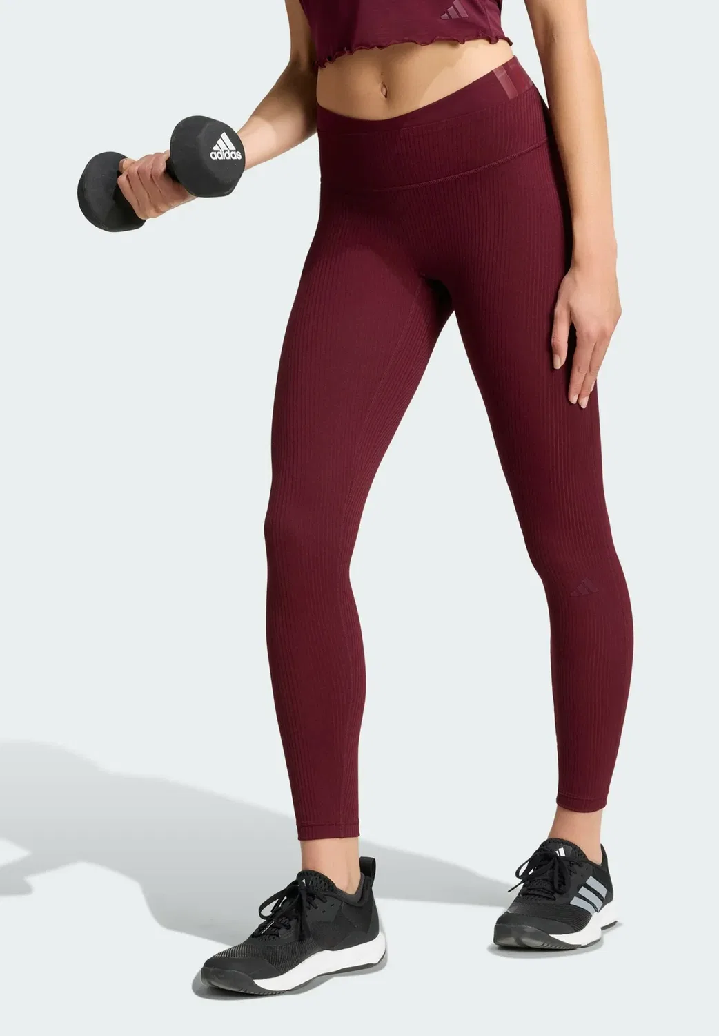 Леггинсы All me studio в рубчик - леггинсы Adidas Performance, Maroon