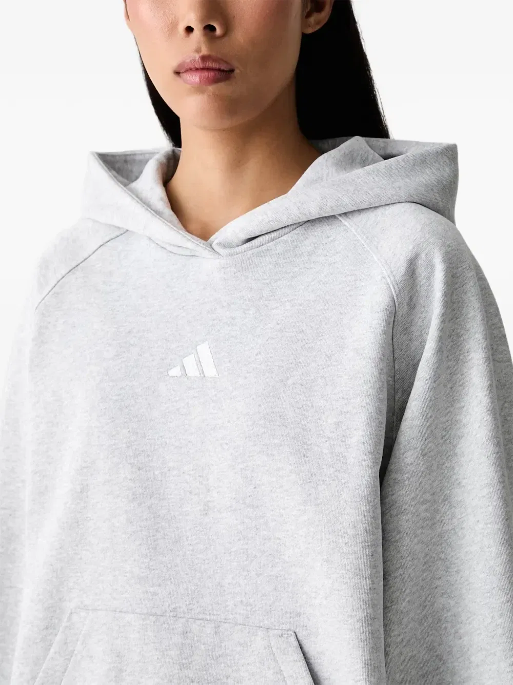 Толстовка с маленьким логотипом Kit Adidas, серый — фото 4