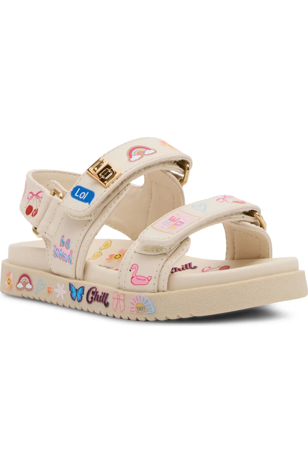 Сандалии детские на платформе с регулируемыми ремешками Tmona Steve Madden, Bone