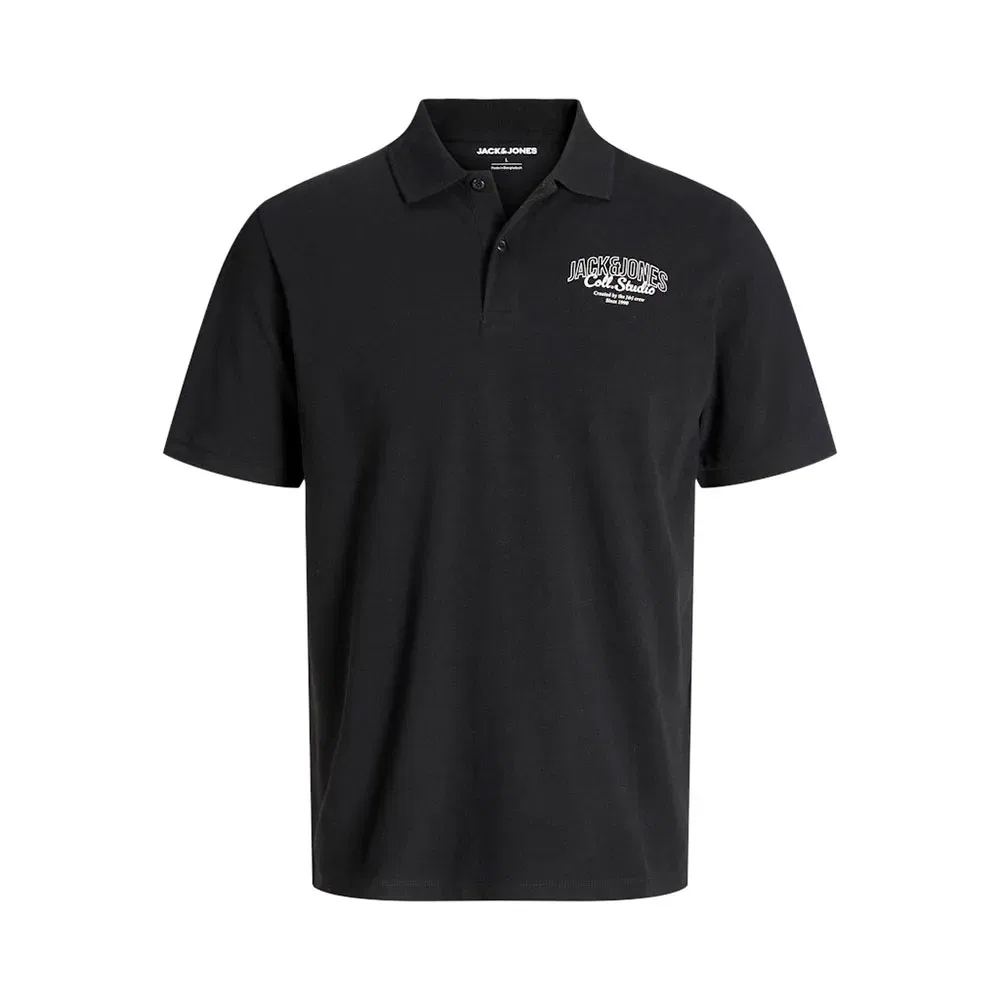 Поло с коротким рукавом Makoto Jack & Jones, черный