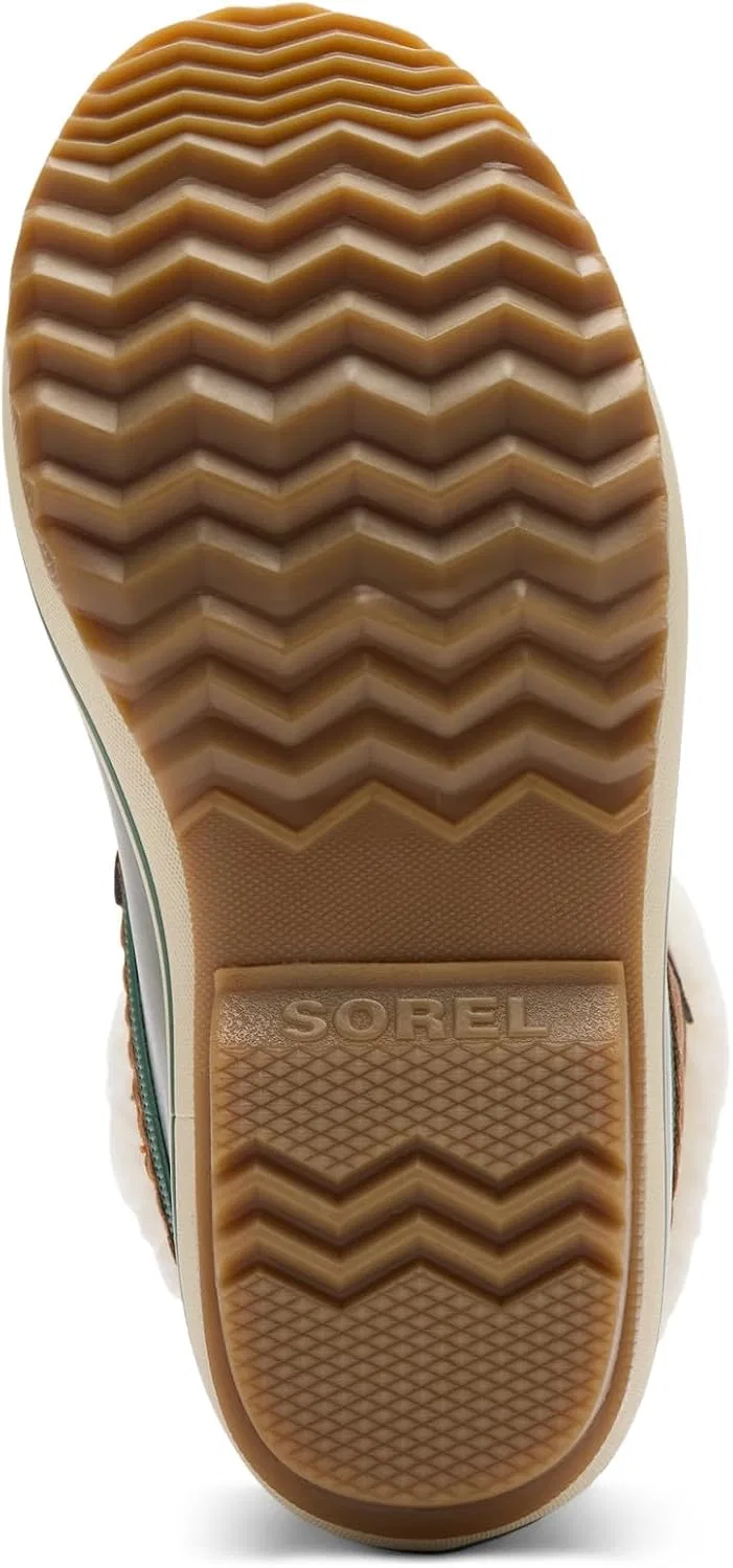 Детские снежные ботинки для девочек Yoot Pac SOREL, Velvet Tan/Stone Green — фото 4