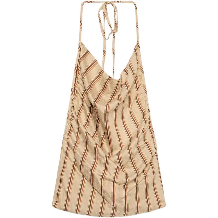 Женская майка на бретелях ZARA, Beige Brown
