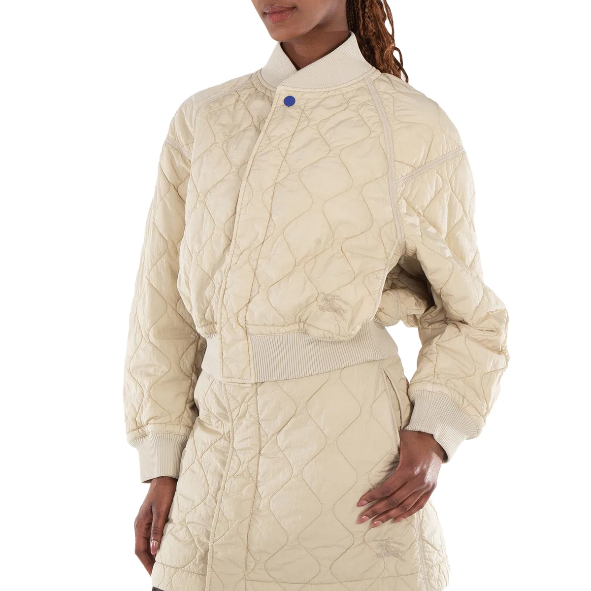 Женская куртка-бомбер стеганая Ladies Quilted Bomber Jacket Burberry, Soap