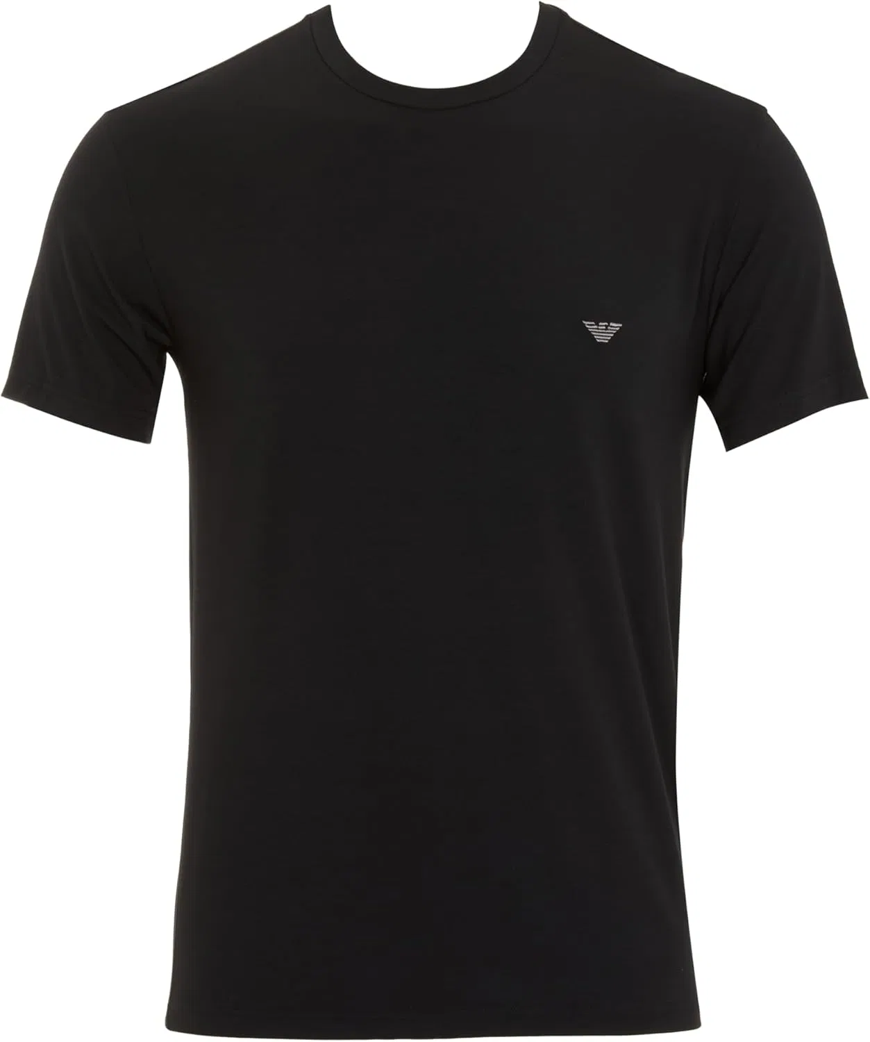 Мужская облегающая футболка Soft Modal Emporio Armani, Black — фото 4