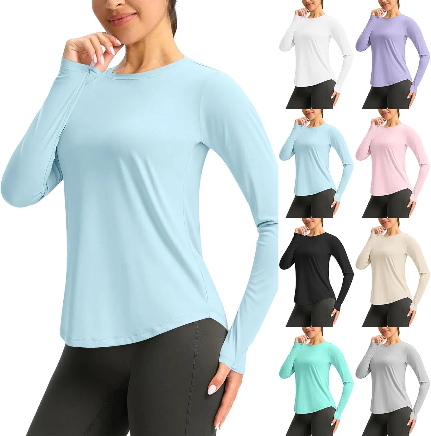 Женская рашгард с защитой UPF 50+ Pelang, Light Blue