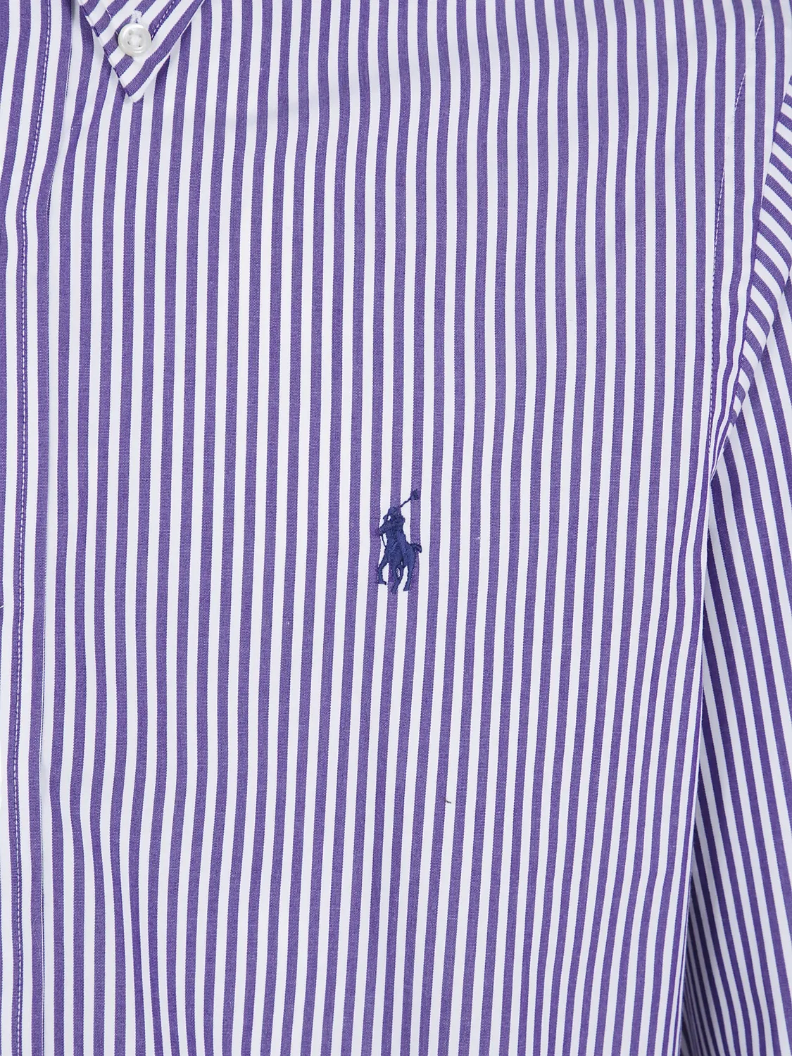 Фиолетовая рубашка в вертикальную полоску Polo Ralph Lauren, фиолетовый — фото 2