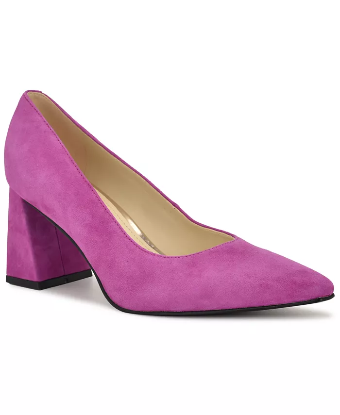 Женские туфли-лодочки Monda на сужающемся каблуке-блоке Nine West, розовый