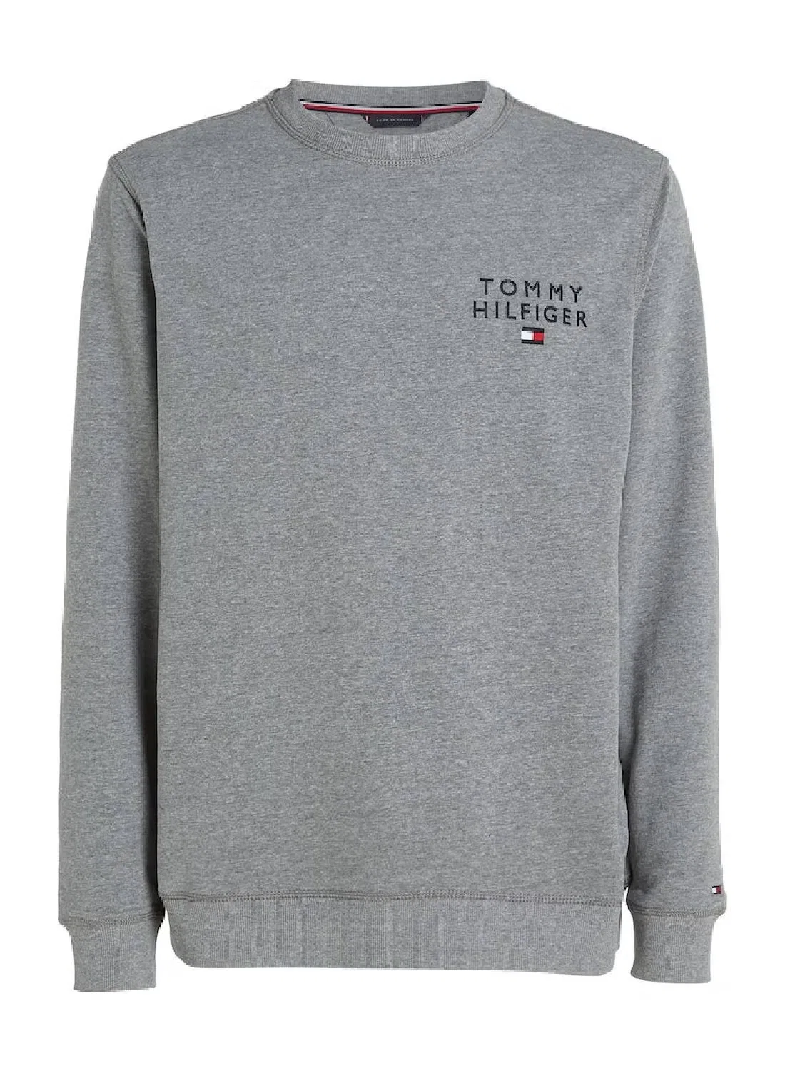 Трек-топ с логотипом на груди Original Logo Lounge Tommy Hilfiger, серый — фото 2