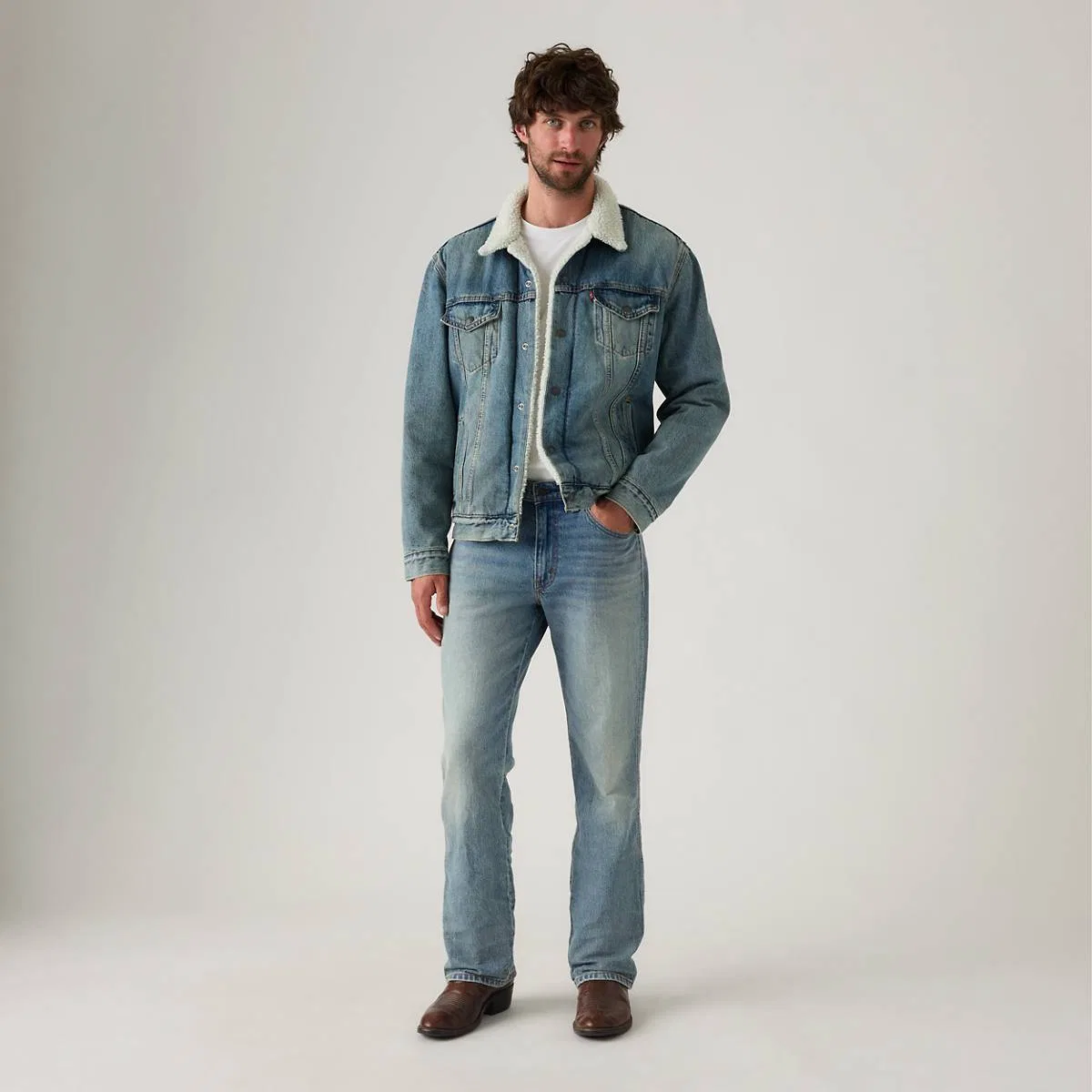 Джинсы 537 Western Bootcut для мужчин Levi's, Running Early - Light Wash