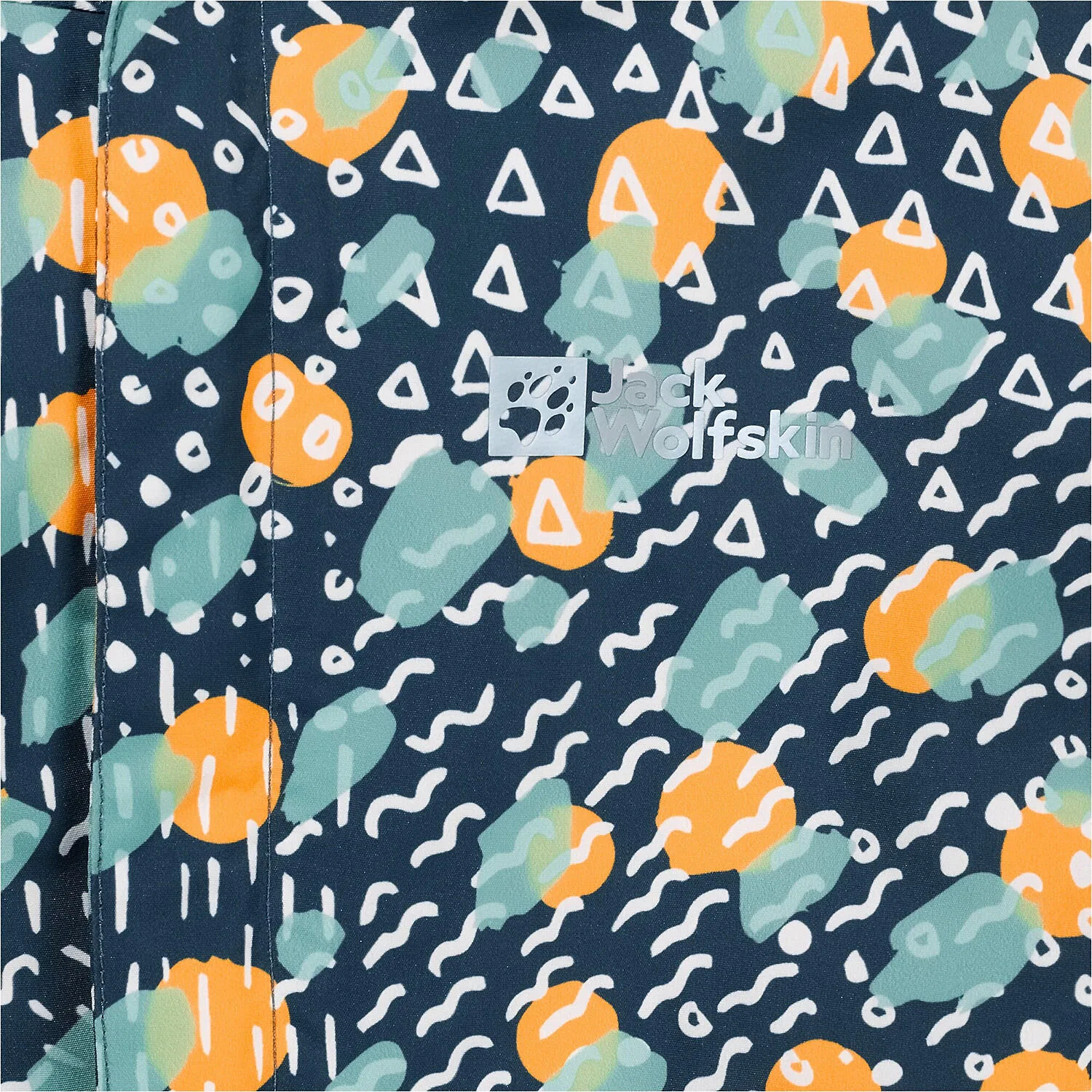 Детская куртка с принтом KIDS VILLI 2L PRINT JACKET Jack Wolfskin, Konigsblau — фото 4