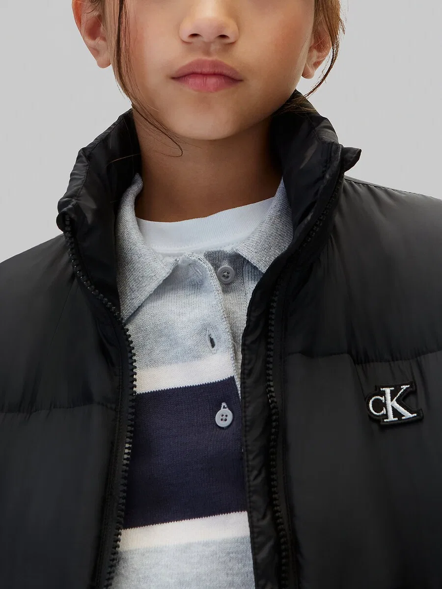 Зимняя куртка Calvin Klein Jeans Regular, черная — фото 3
