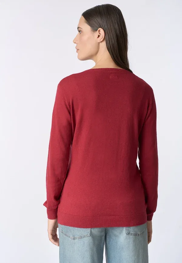 Джемпер хлопок с кашемиром U.S. Polo Assn., Rosso, красный — фото 3