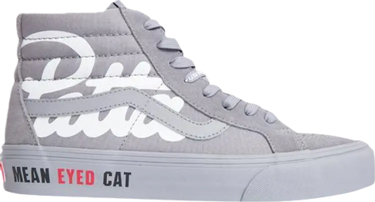 

Кеды Vans Patta x Vault Sk8-Hi Reissue VLT LX Mean Eyed Cat - Frost Grey, серый