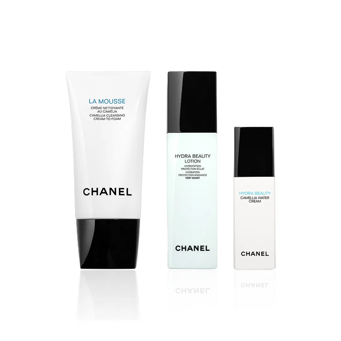 Набор для ухода за кожей Камелия Очищающее молочко+Тоник+Лосьон Classic CHANEL