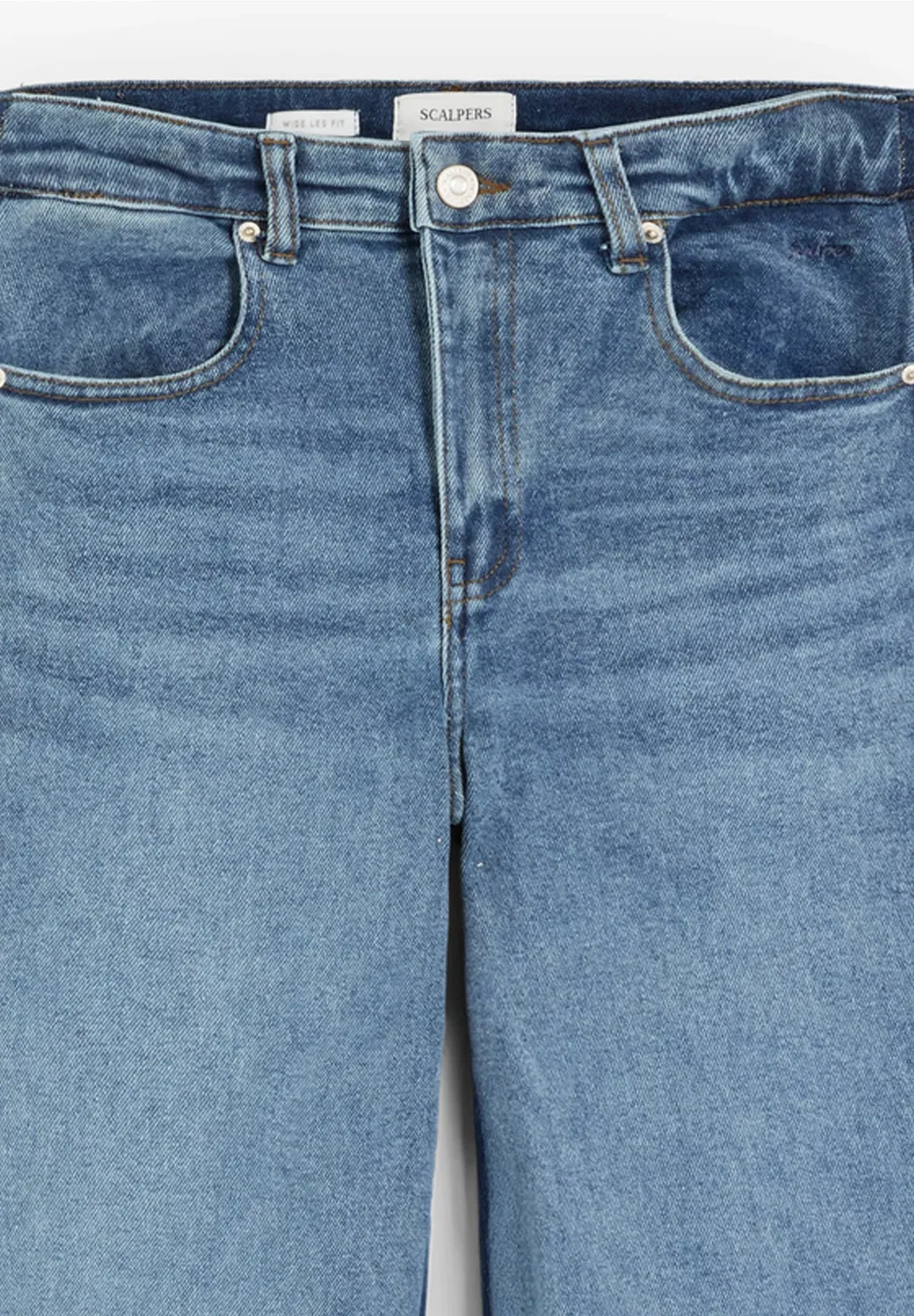 Джинсы Scduojeans для девушек - прямые джинсы Scalpers, Denim — фото 3