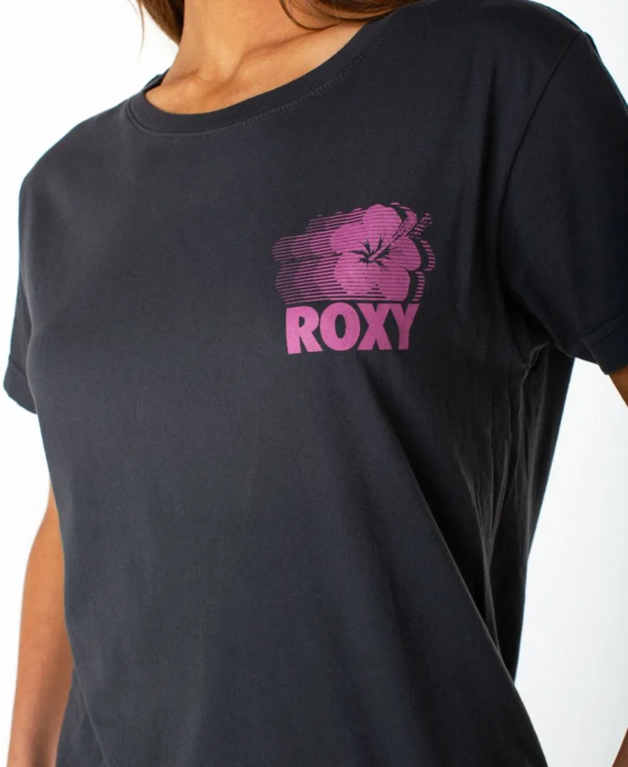 Футболка с коротким рукавом и округлым вырезом, свободного кроя Roxy, Phantom Surf Team — фото 3