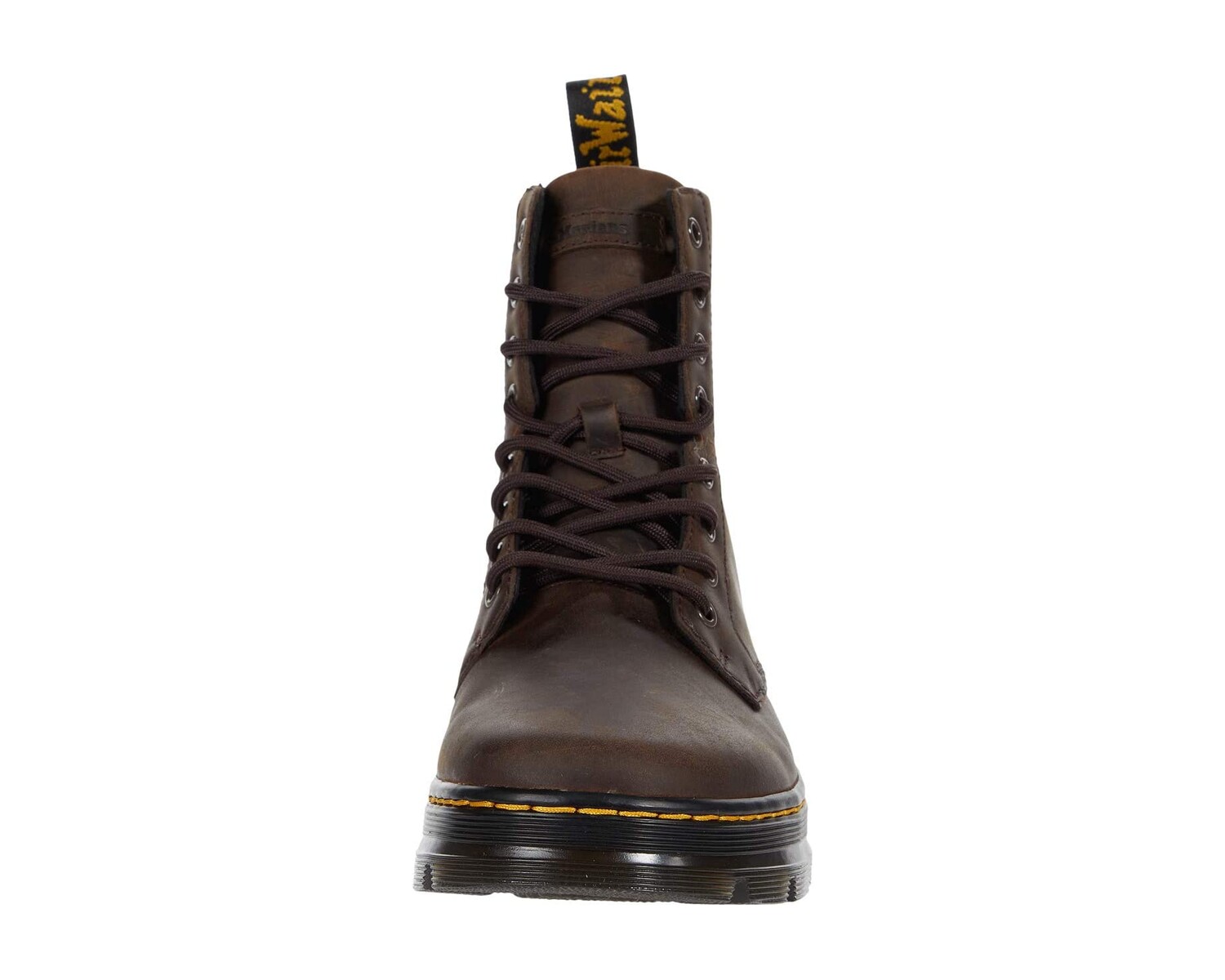 Ботинки мужские Dr. Martens Combs Кожа высокие на шнуровке, коричневый — фото 4