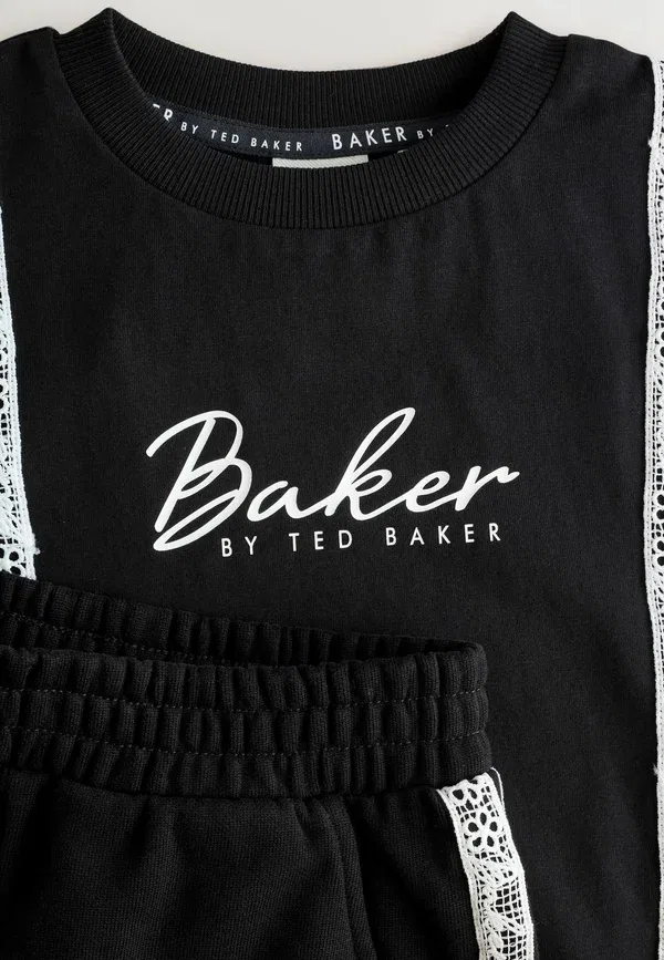 Стандартный крой - комплект из 2 предметов - футболка с принтом Baker By Ted Baker, черный — фото 3