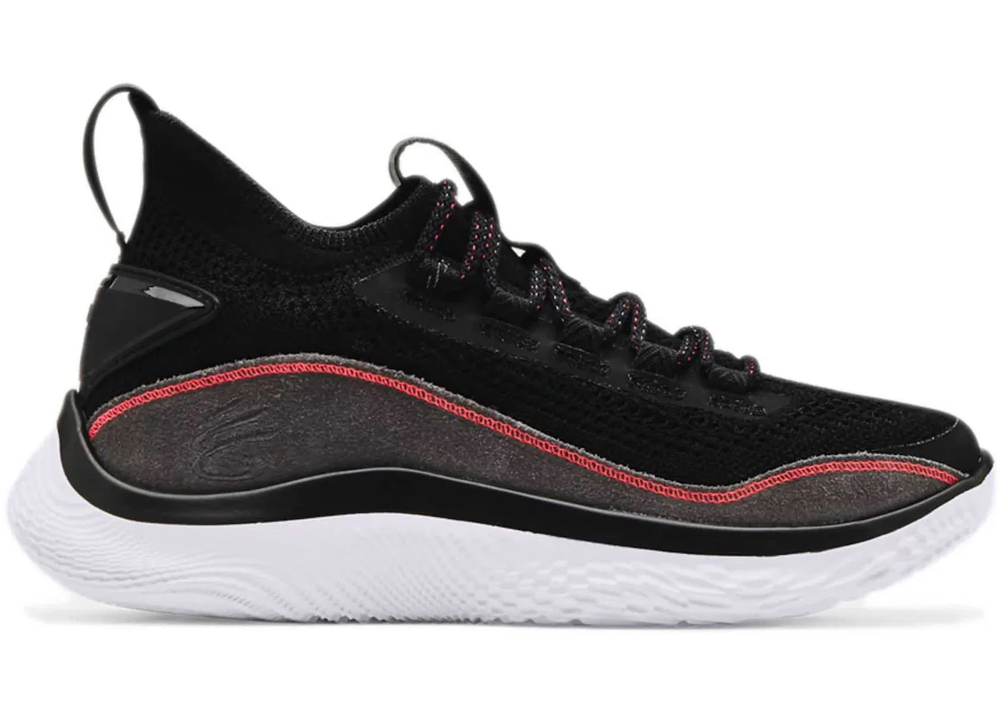 Детские кроссовки для баскетбола Under Armour Curry Flow 8, Black/White