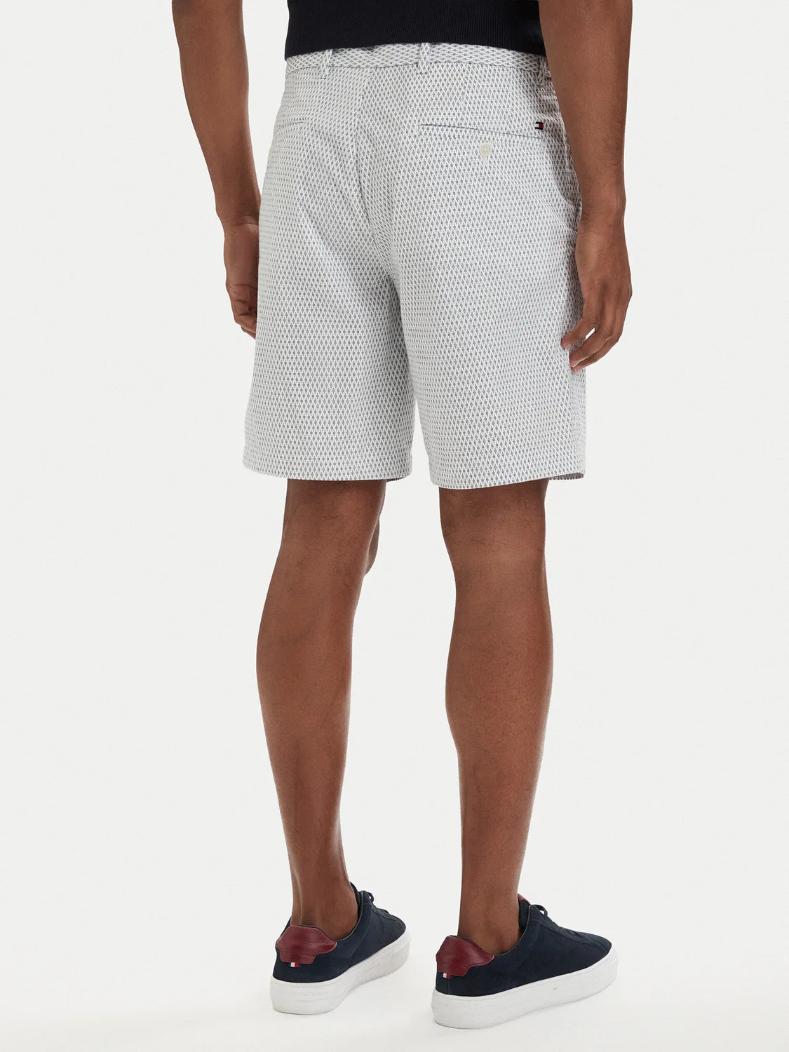Мужские шорты из ткани приталенного кроя Dover Print Tommy Hilfiger, белый — фото 3