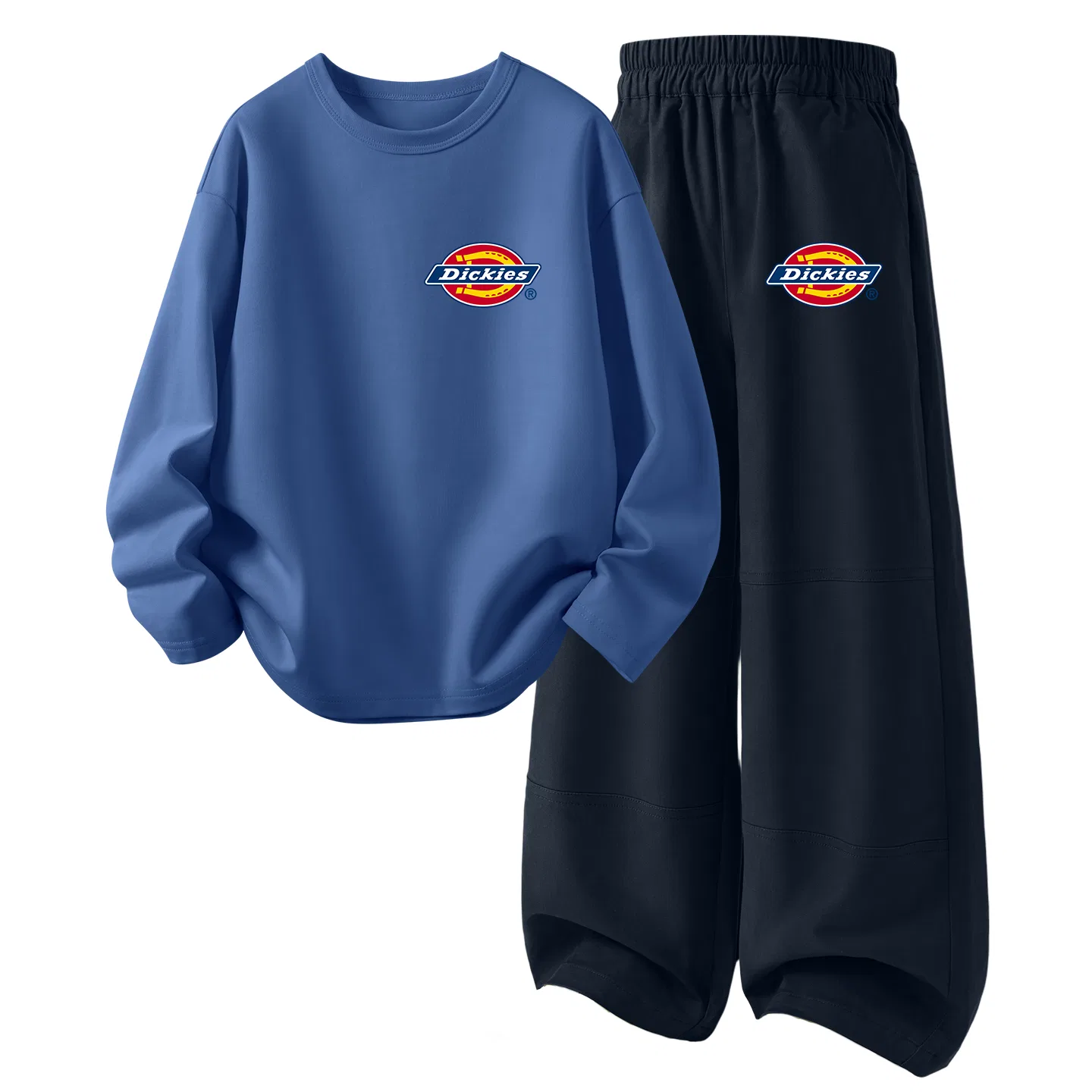 Детский спортивный костюм с принтом Dickies, Gray Blue/Dark Chestnut Coffee — фото 3