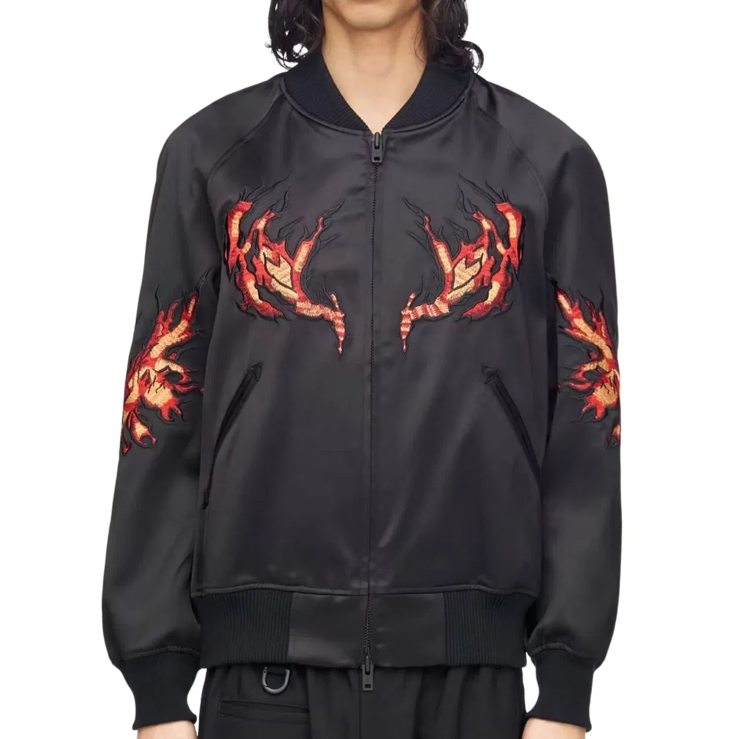 Мужская куртка с вышивкой Модель KR1110 Adidas, черный — фото 3