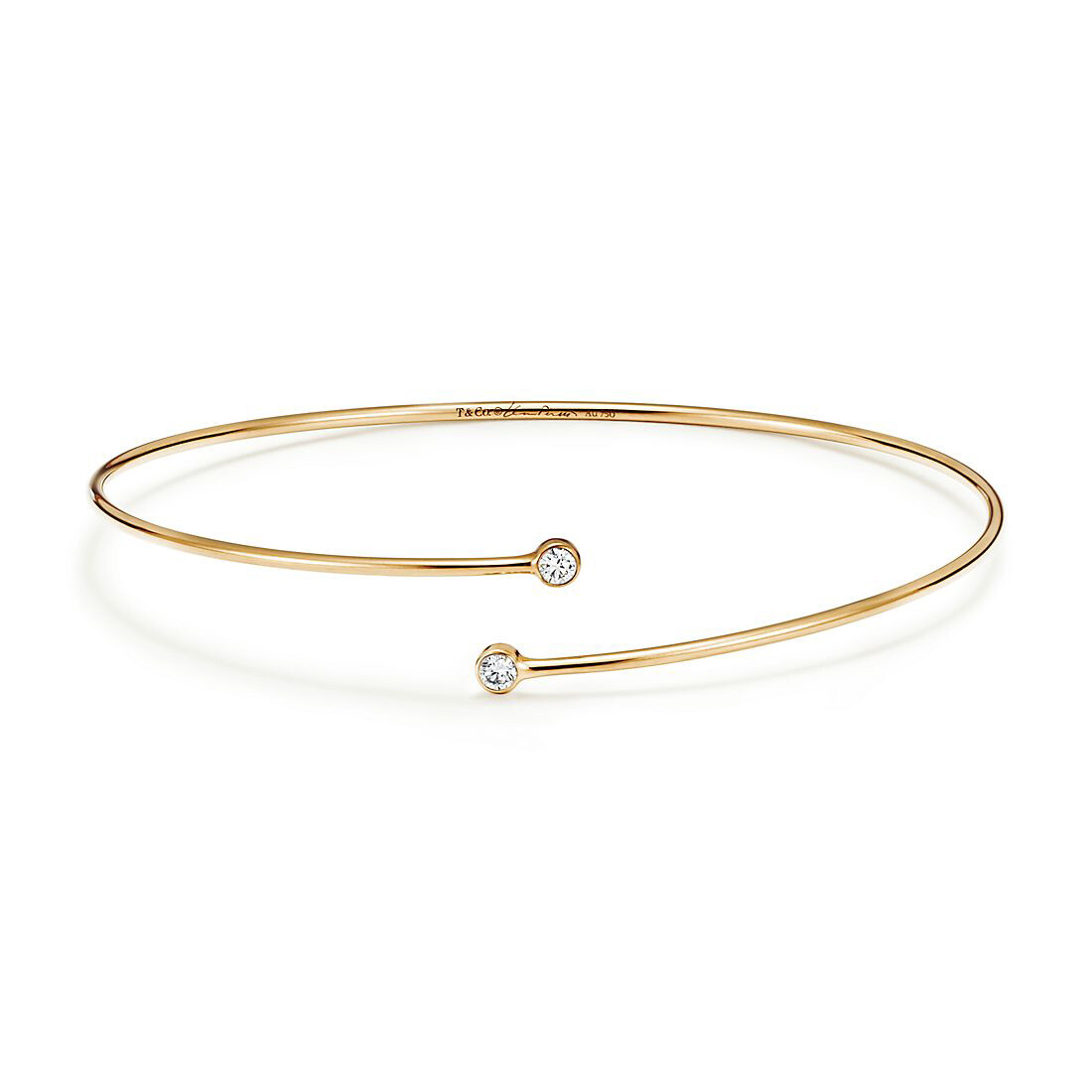 

Браслет Tiffany & Co. Elsa Peretti Diamond Hoop Single-row, золото