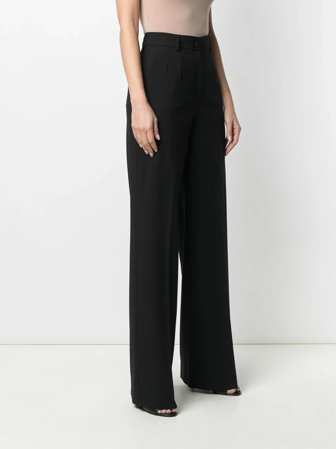 Dolce & Gabbana Брюки высокой посадки черные — фото 4